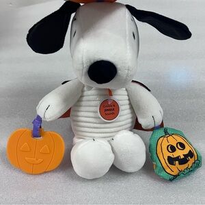 Peanuts Snoopy Halloween Vampire Plush with Cape Crinkle & Jingle Sounds 2025
